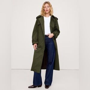 Banana Republic Dark Green Trench Coat
